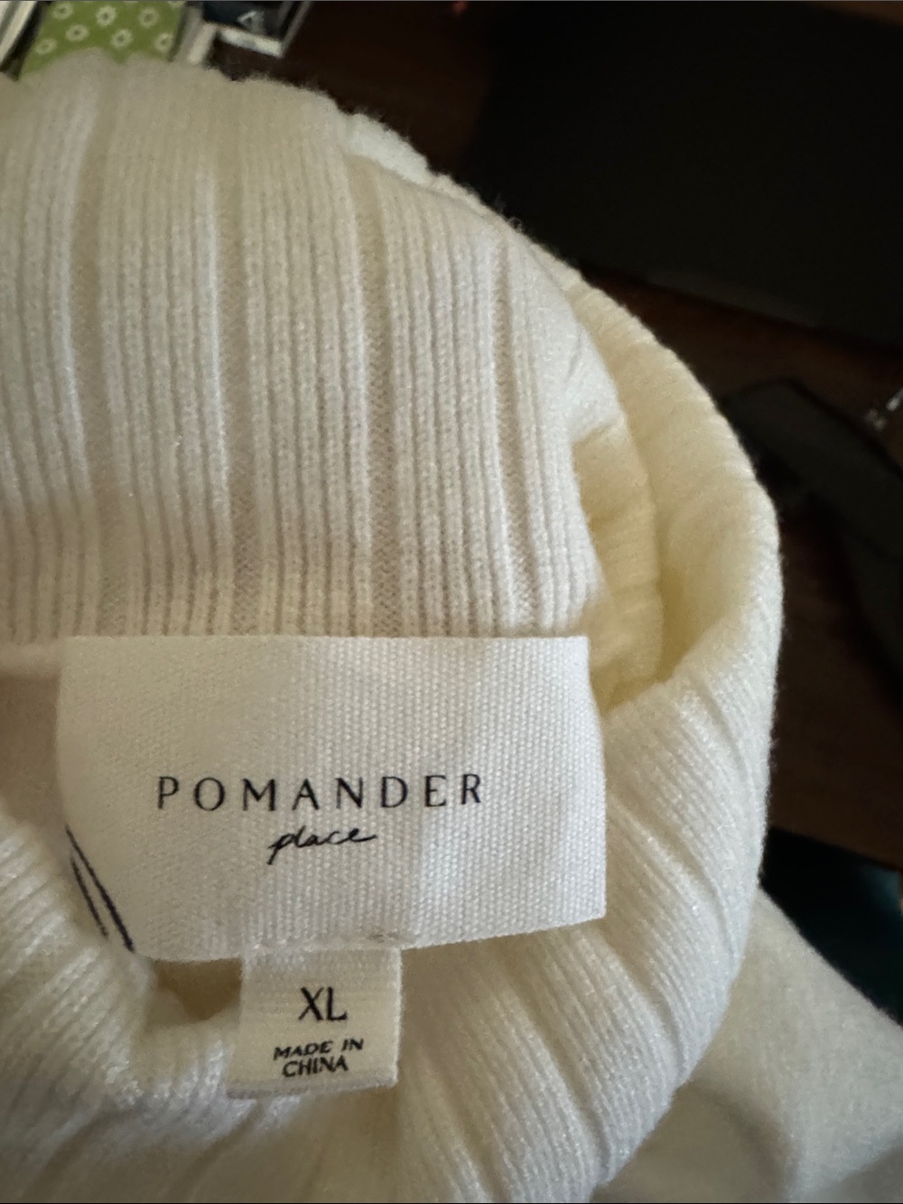Pomander Place Cream Turtleneck Sweater Tunic View 2
